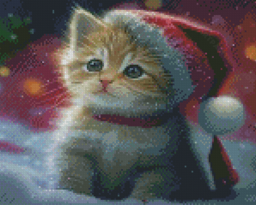 Christmas Cat Diamond Painting