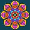 Colorful Mandala Flower Diamond Painting