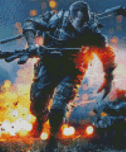 Cool Battlefield Diamond Painting