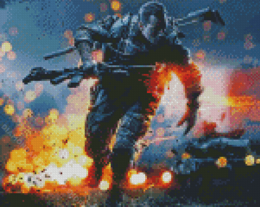 Cool Battlefield Diamond Painting