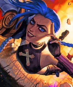 Cool Jinx Arcane Diamond Painting