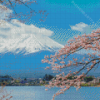 Cool Lake Kawaguchi Diamond Painting