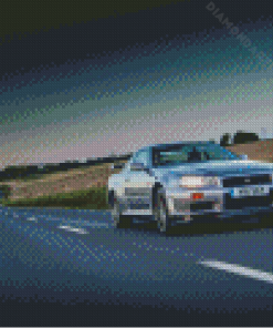 Cool Nissan Gtr R34 Diamond Painting