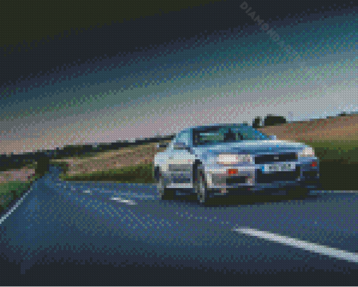 Cool Nissan Gtr R34 Diamond Painting