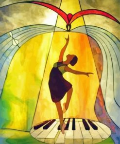 Cool Piano Dancer Diamond Painting