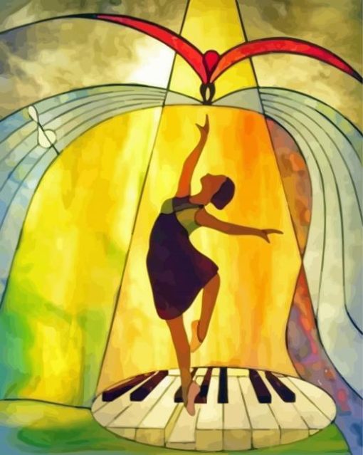 Cool Piano Dancer Diamond Painting