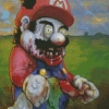 Cool Zombie Mario Diamond Painting