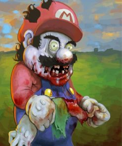 Cool Zombie Mario Diamond Painting