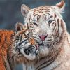 Cute Mama Tiger And Baby Diamond Painting