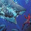 Deadpool And Shark Diamond Painting