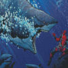 Deadpool And Shark Diamond Painting