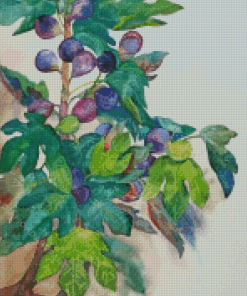 Fig Tree Branch Diamond Painting