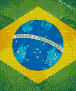 Flag Of Brazil Diamond Painting