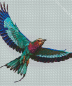 Flying Lilac Breasted Roller Diamond Painting