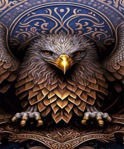 Golden Eagle Diamond Painting