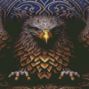 Golden Eagle Diamond Painting