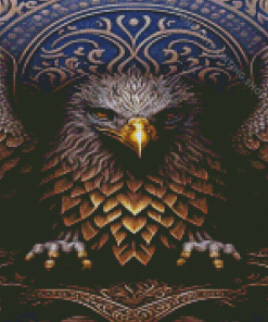 Golden Eagle Diamond Painting