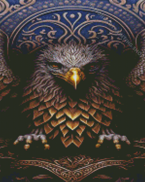 Golden Eagle Diamond Painting