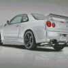 Grey Skyline Gtr Diamond Painting