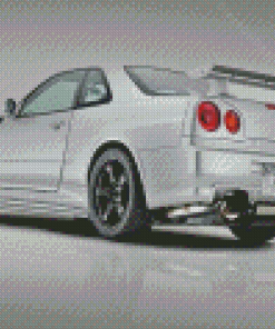 Grey Skyline Gtr Diamond Painting