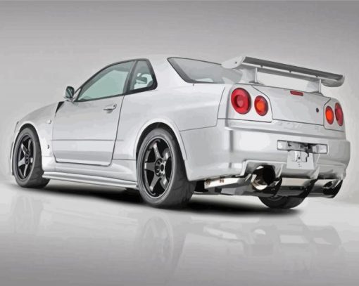 Grey Skyline Gtr Diamond Painting