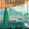 Iceland Reykjavik Poster Diamond Painting