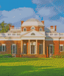 Monticello Front View Diamond Painting