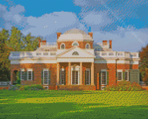 Monticello Front View Diamond Painting