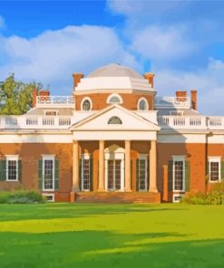 Monticello Front View Diamond Painting