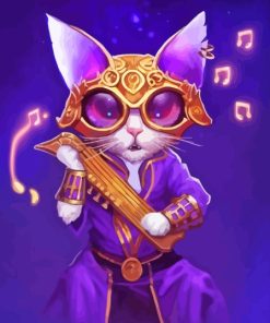 Musician Cat Diamond Painting