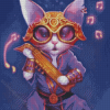 Musician Cat Diamond Painting