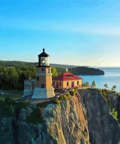 North Shore Minnesota Lighthouse Diamond Painting