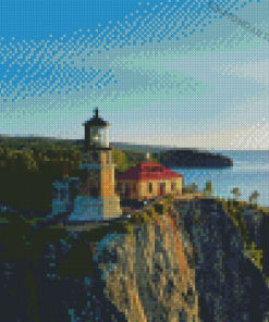 North Shore Minnesota Lighthouse Diamond Painting