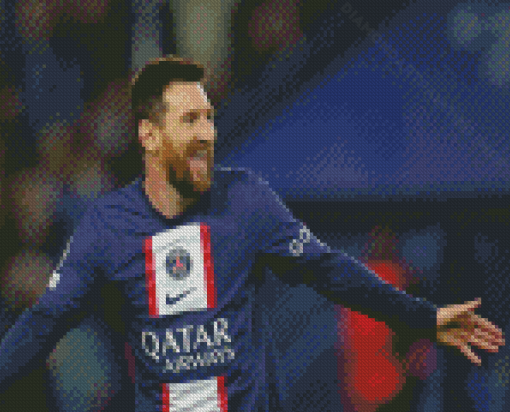 Psg Lionel Messi Diamond Painting