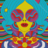 Psychedelic Woman Diamond Painting