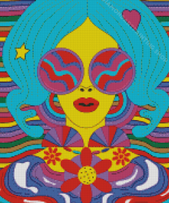 Psychedelic Woman Diamond Painting