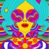 Psychedelic Woman Diamond Painting