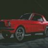 Red Ford Mustang 65 Diamond Painting