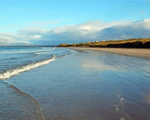 Rossnowlagh Village Beach Diamond Painting