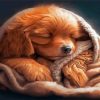 Sleepy Puppy Diamond Painting