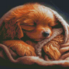 Sleepy Puppy Diamond Painting