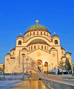 St Sava Temple In Belgrade Diamond Painting