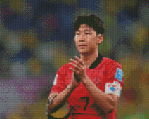 The Cool Footballer Heung Min Son Diamond Painting