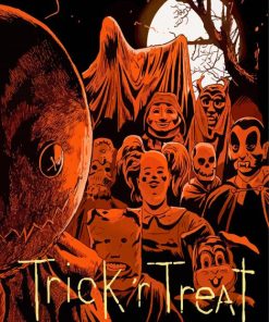 Trickr Treat The Movie Poster Art Diamond Paintign