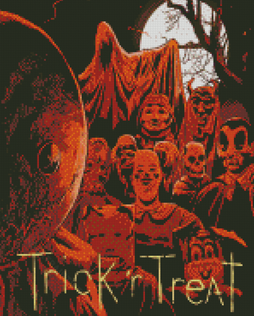 Trickr Treat The Movie Poster Art Diamond Paintign