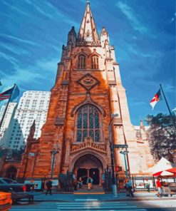 Trinity Church Wall Street New York Diamond Painting