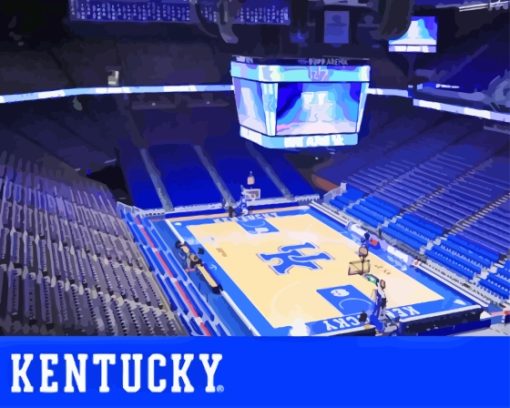 University Of Kentucky Basketball Arena Diamond Painting