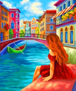 Woman Enjoying Summer In Italy Diamond Painting