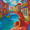 Woman Enjoying Summer In Italy Diamond Painting