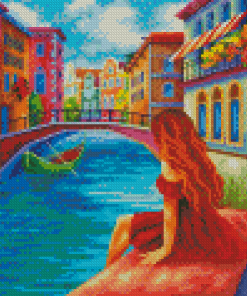 Woman Enjoying Summer In Italy Diamond Painting